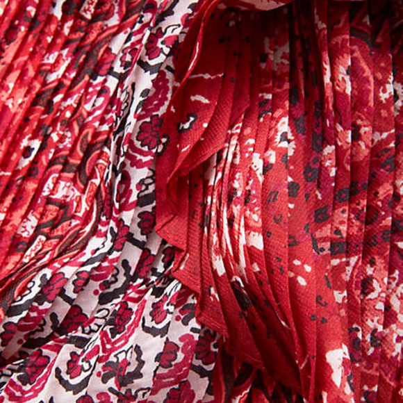 J. Jill NWT Pleated Mixed-Paisley Square Scarf - Picture 3 of 9